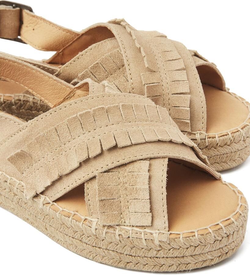 VIA VAI Sandalen met Hak Dames Mondi Noel Maat: 42 Materiaal: Suède Kleur: Beige - Foto 2