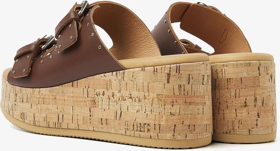 VIA VAI Slippers Dames Sissel Mira Maat: 36 Materiaal: Leer Kleur: Zand - Foto 3