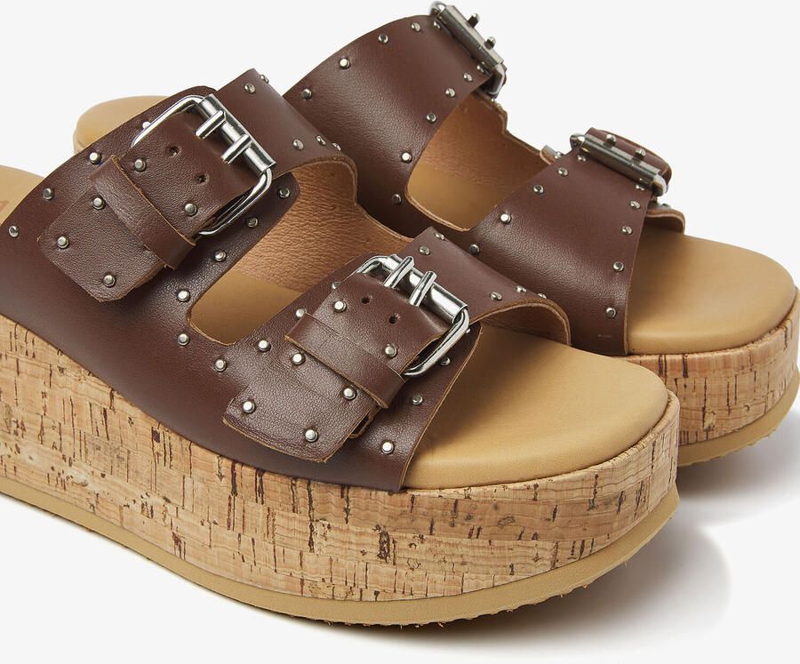 VIA VAI Slippers Dames Sissel Mira Maat: 36 Materiaal: Leer Kleur: Zand - Foto 2