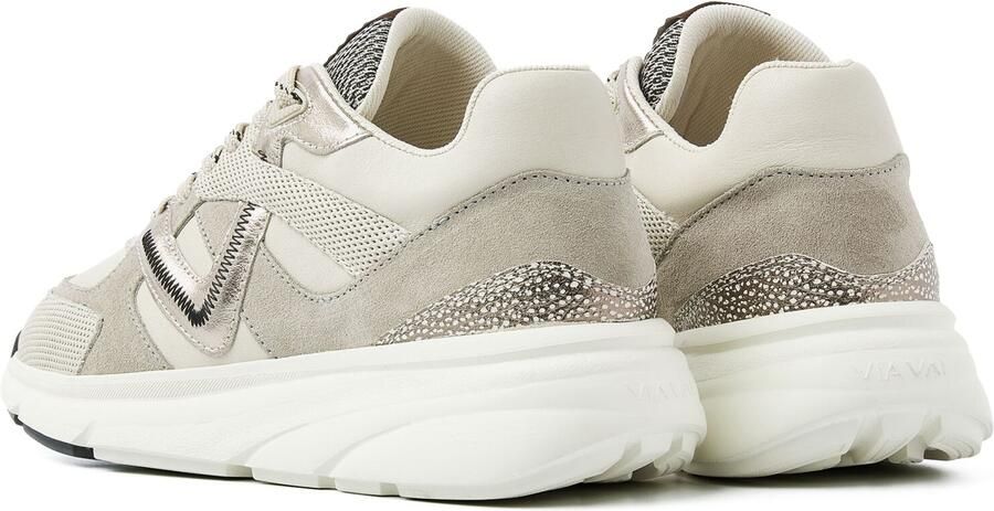 VIA VAI Lage Sneakers Dames Vic Kyro Maat: 38 Materiaal: Leer Kleur: Beige - Foto 5
