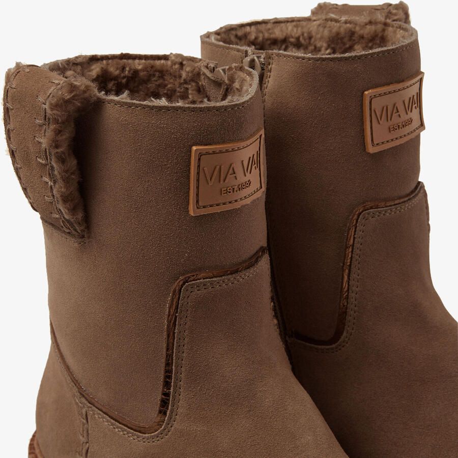 VIA VAI Enkelboots Dames Bellamy Yasmin Maat: 37 Materiaal: Suède Kleur: Bruin