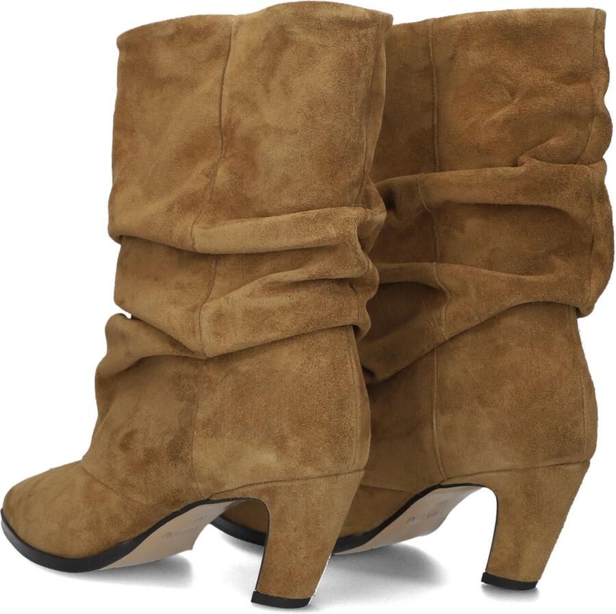 VIA VAI Enkellaarsjes Dames Elisa Palmer Maat: 36 Materiaal: Suède Kleur: Camel - Foto 2