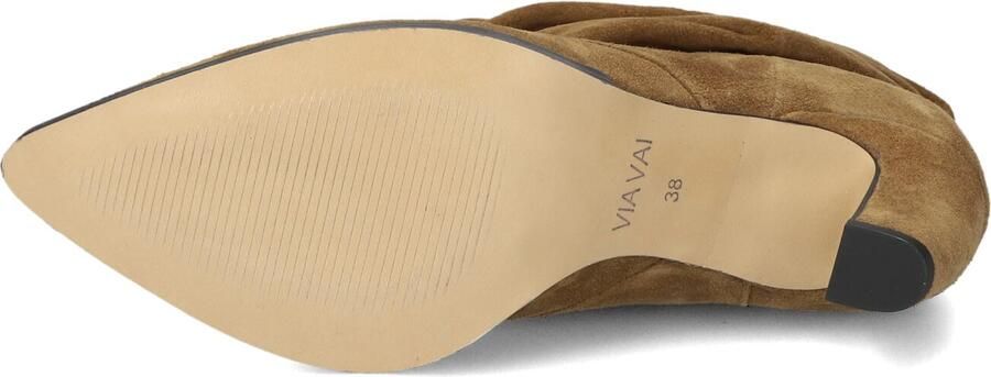 VIA VAI Enkellaarsjes Dames Elisa Palmer Maat: 36 Materiaal: Suède Kleur: Camel - Foto 5