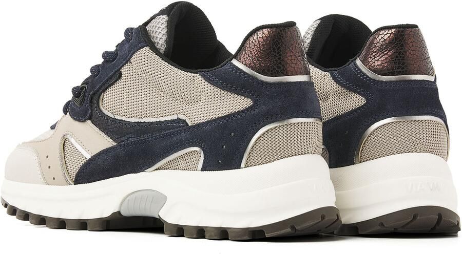 VIA VAI Lage Sneakers Dames Danae Vicky Maat: 40 Materiaal: Textiel Kleur: Grijs - Foto 4