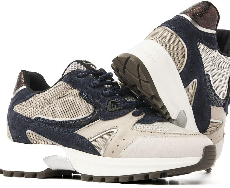 VIA VAI Lage Sneakers Dames Danae Vicky Maat: 40 Materiaal: Textiel Kleur: Grijs - Foto 3