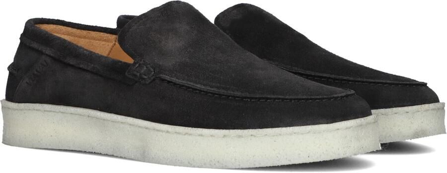 VIA VAI Zane Taylor Mocassins Suède Instapper Heren Zwart
