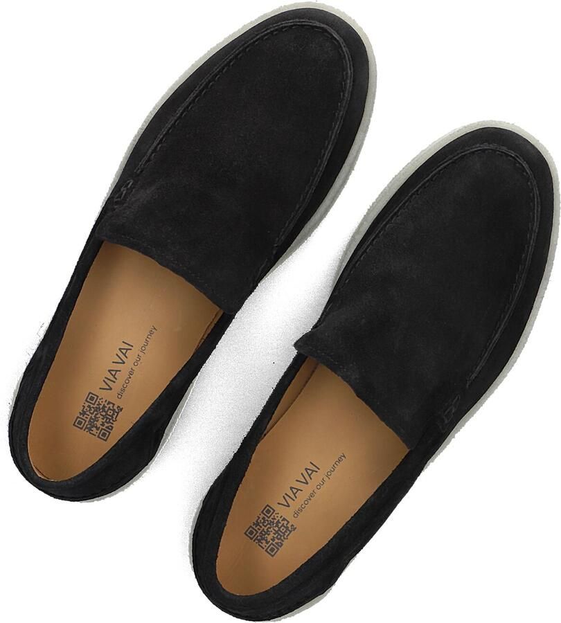 VIA VAI Zane Taylor Mocassins Suède Instapper Heren Zwart - Foto 2