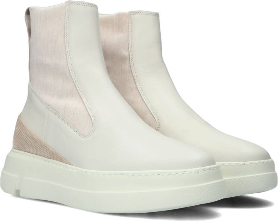 VIA VAI Witte Chelsea Boots Blue Meg