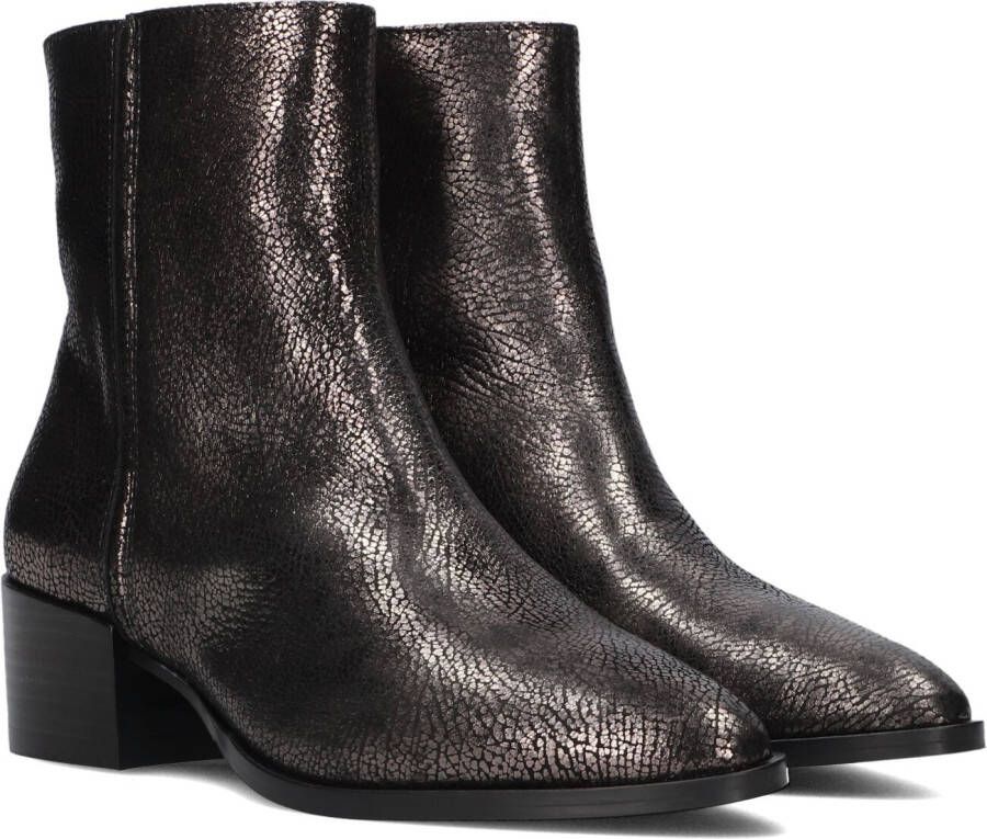 VIA VAI Enkellaarsjes Dames Rose Baker Maat: 41 Materiaal: Leer Kleur: Zilverkleurig