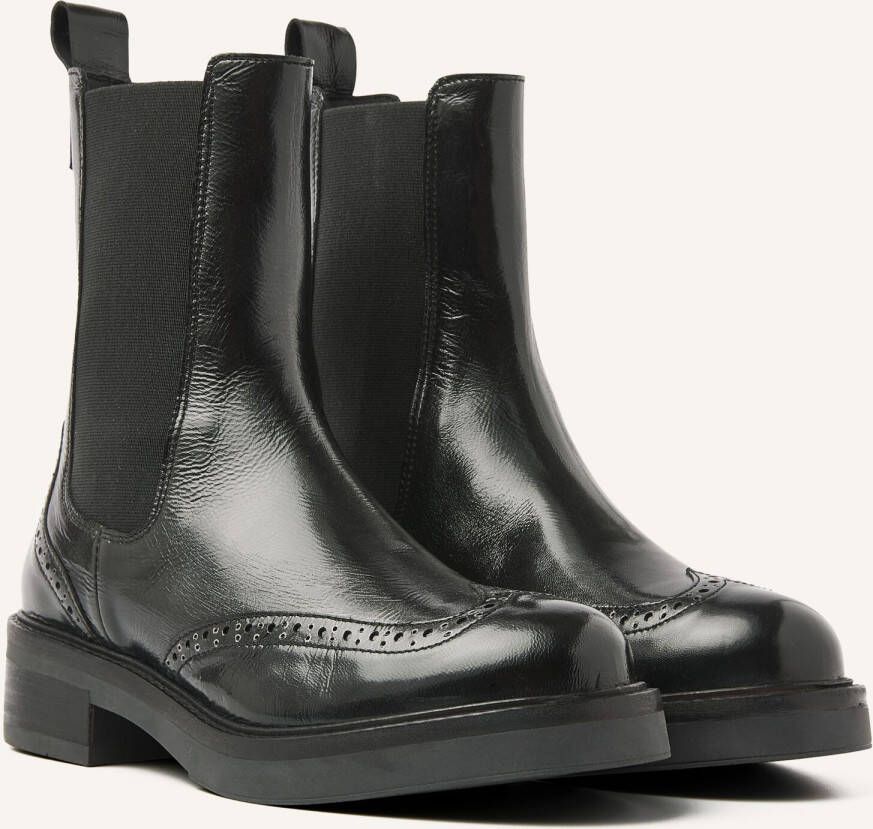 VIA VAI Enkelboots Dames Lucia Gina Maat: 41 Materiaal: Leer Kleur: Zwart