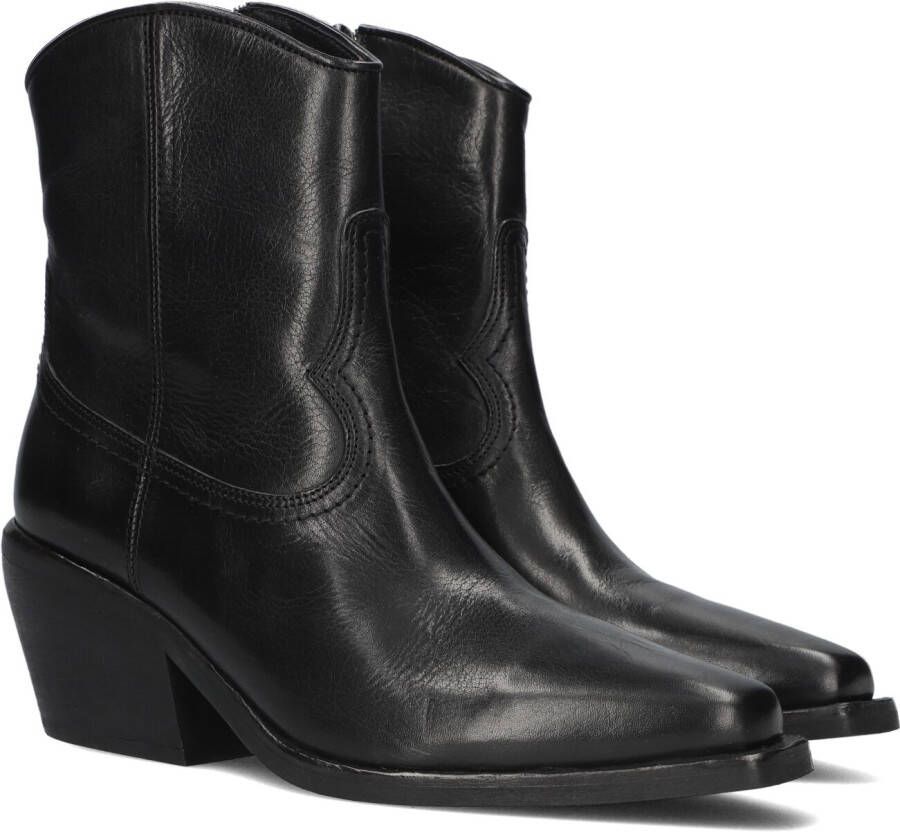 VIA VAI Enkellaarsjes Dames Eveline Clark Maat: 38 Materiaal: Leer Kleur: Zwart