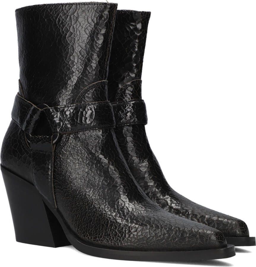 VIA VAI Enkellaarsjes Dames Gioia Fall Maat: 37 Materiaal: Leer Kleur: Zwart