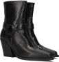 VIA VAI Enkellaarsjes Dames Gioia Fall Maat: 37 Materiaal: Leer Kleur: Zwart - Thumbnail 1