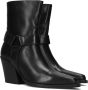 VIA VAI Enkellaarsjes Dames Gioia Fall Maat: 41 Materiaal: Leer Kleur: Zwart - Thumbnail 1