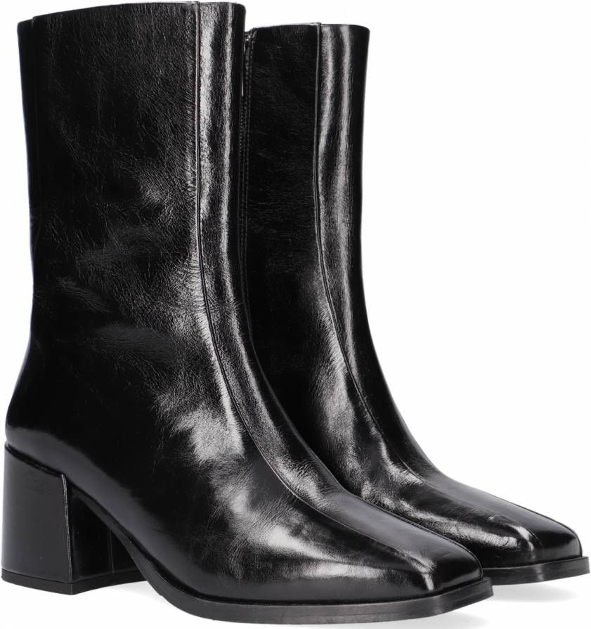 VIA VAI Enkellaarsjes Dames Kailee Fay Maat: 42 Materiaal: Leer Kleur: Zwart