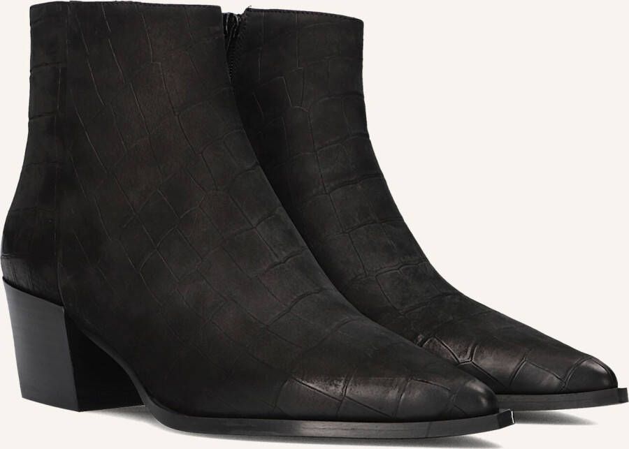 VIA VAI Enkellaarsjes Dames Kate Malina Maat: 37 Materiaal: Leer Kleur: Zwart