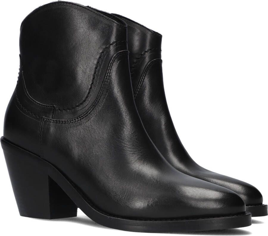 VIA VAI Enkellaarsjes Dames Mara Denver Maat: 42 Materiaal: Leer Kleur: Zwart