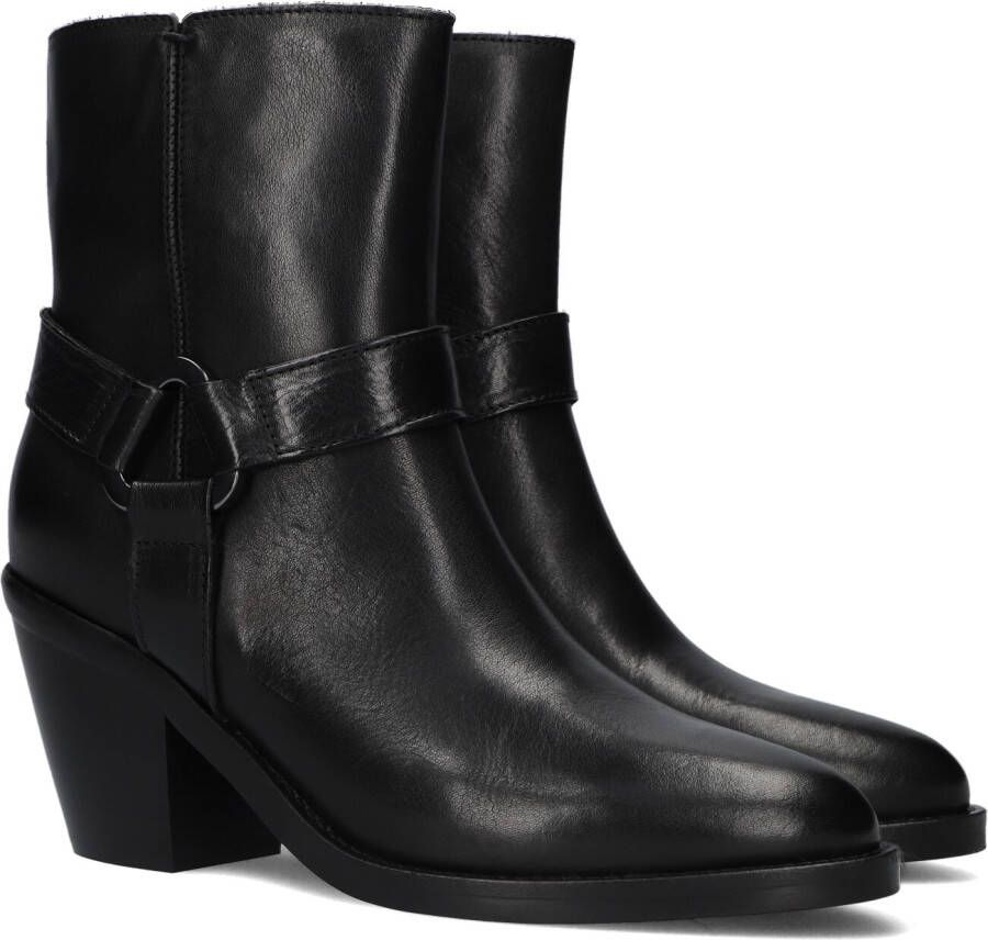 VIA VAI Enkellaarsjes Dames Mara Drew Maat: 37 Materiaal: Leer Kleur: Zwart