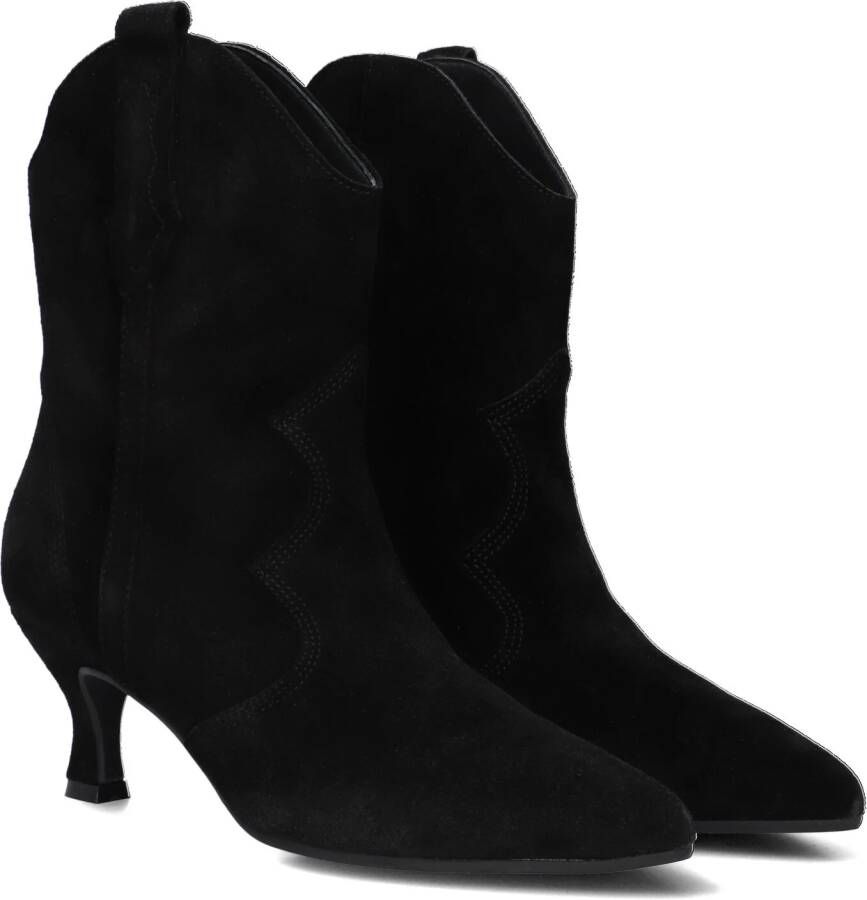 VIA VAI Enkellaarsjes Dames Noelle Ryder Maat: 36 Materiaal: Suède Kleur: Zwart