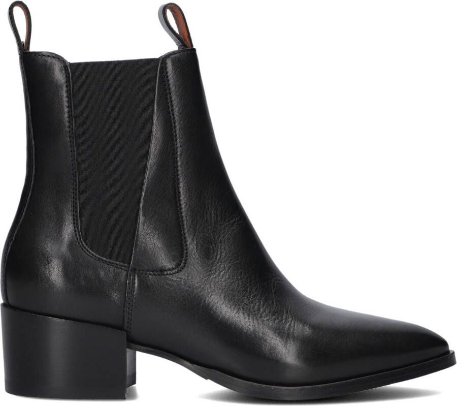VIA VAI Enkellaarsjes Dames Rose Andrew Maat: 38 Materiaal: Leer Kleur: Zwart