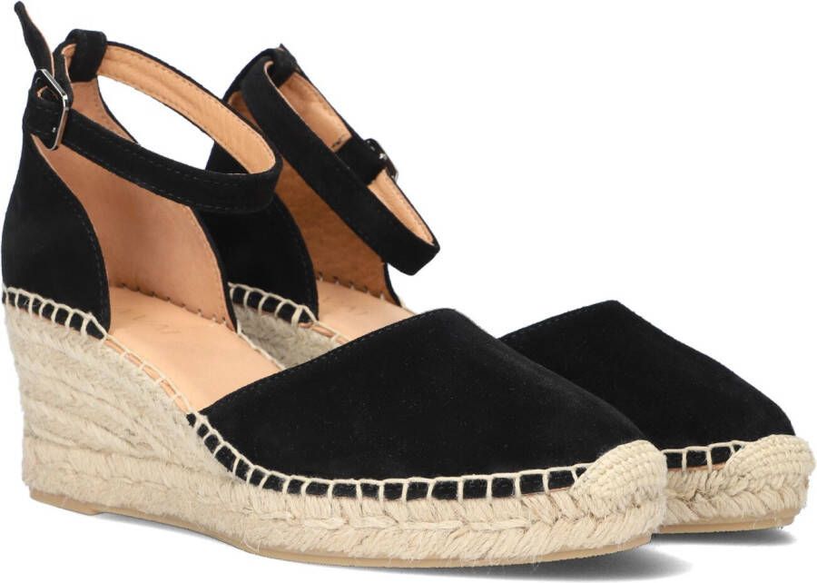 VIA VAI Zwarte Espadrilles Flora Braid