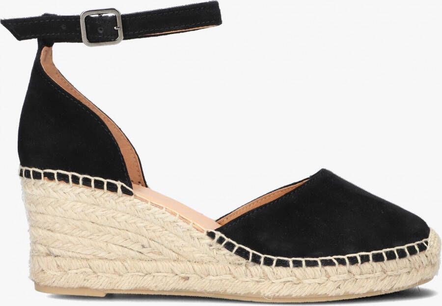 VIA VAI Espadrilles Dames Flora Braid Maat: 36 Materiaal: Suède Kleur: Zwart