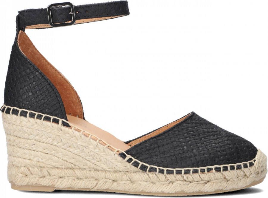 VIA VAI Zwarte Espadrilles Flora Braid