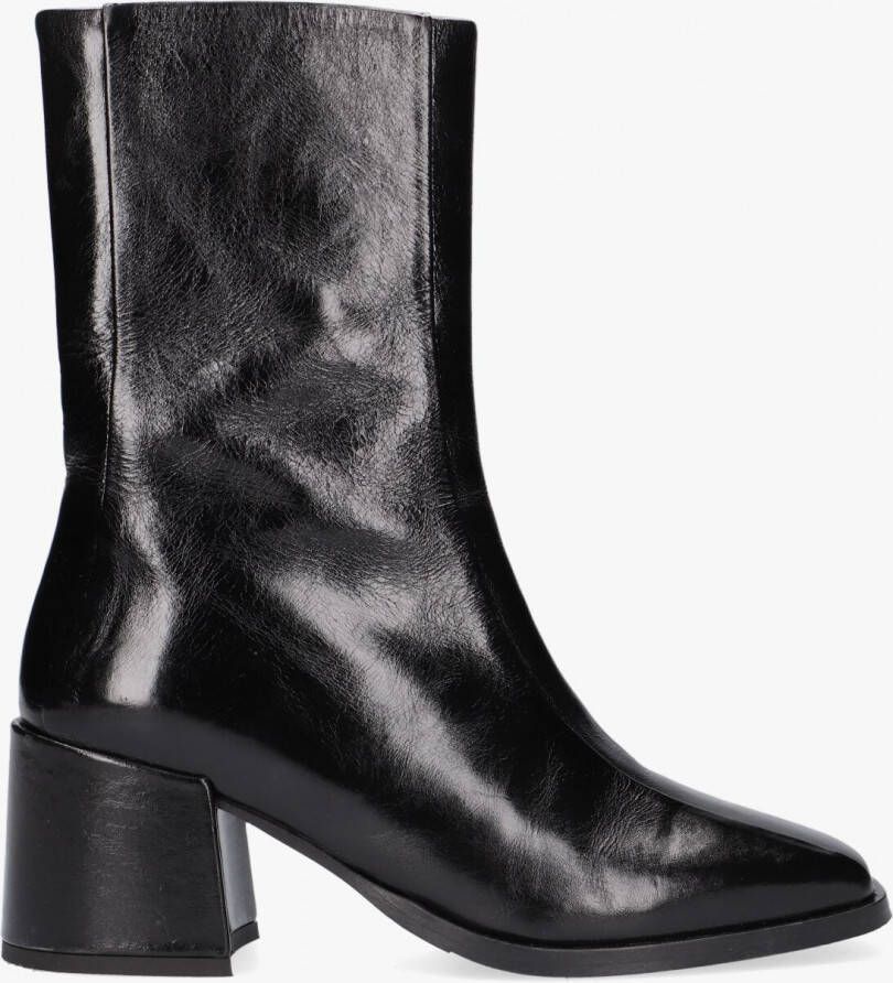 VIA VAI Enkellaarsjes Dames Kailee Fay Maat: 36 Materiaal: Leer Kleur: Zwart