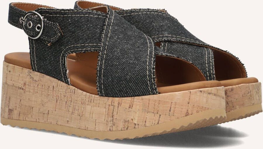 VIA VAI Dames Sissel Capri Maat: 41 Materiaal: Textiel Kleur: Zwart