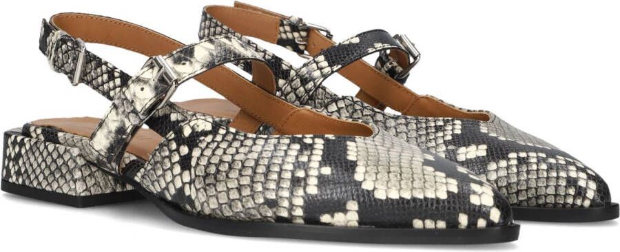 VIA VAI Slingbacks Dames Jazz Valerie Maat: 42 Materiaal: Leer Kleur: Zwart