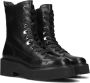 VIA VAI Veterboots Dames Bobbi Brick Maat: 41 Materiaal: Leer Kleur: Zwart - Thumbnail 1