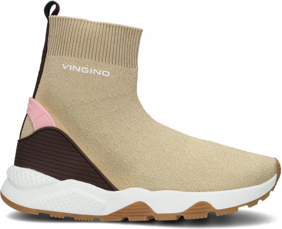 Bruin Tinten Gina Hoge sneakers Meisjes Beige