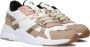 VINGINO Odilia leren sneakers beige wit Meisjes Leer Panterprint 35 - Thumbnail 1