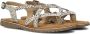 VINGINO Coco leren sandalen met dierenprint wit zwart Meisjes Leer Dierenprint 32 - Thumbnail 1