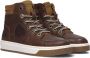 VINGINO Duncan Mid leren sneakers bruin Jongens Leer Meerkleurig 36 - Thumbnail 1