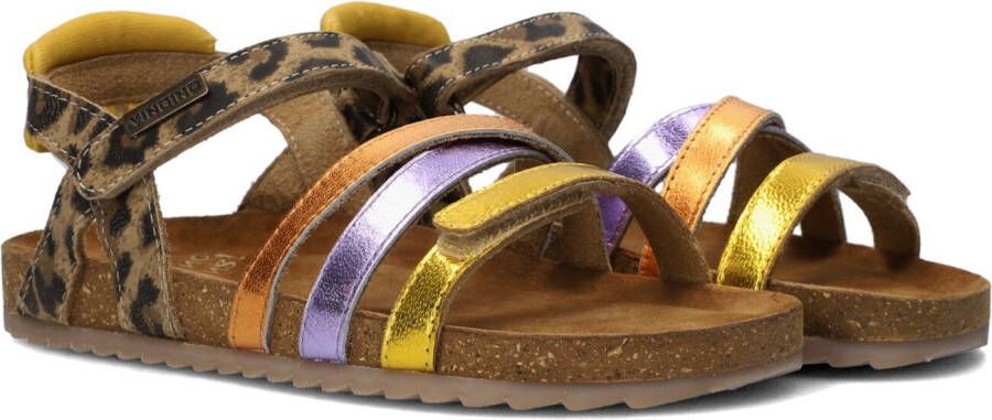 VINGINO leren sandalen bruin multi Leer Meerkleurig 26
