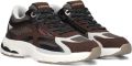 Vingino VIN825612-416 Jongens Lage Sneakers Bruin Leer Veters - Bruin