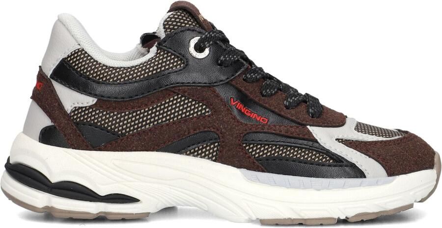 Vingino VIN825612-416 Jongens Lage Sneakers Bruin Leer Veters - Foto 3