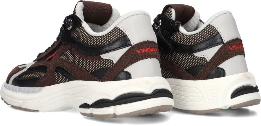 Vingino VIN825612-416 Jongens Lage Sneakers Bruin Leer Veters - Foto 4