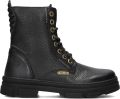 Vingino Jennifer Veterboots Laarzen Met Veters Meisjes Kids Zwart - Zwart