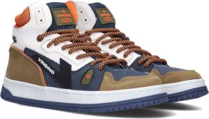 Vingino Joshua Mid Hoge sneakers Leren Sneaker Jongens Kids Wit