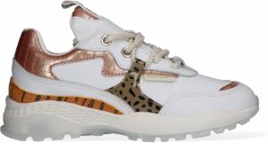 Vingino Mandy Knit Lage sneakers Leren Sneaker Meisjes Wit