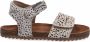 VINGINO Tavi leren sandalen met dierenprint wit zwart Leer Dierenprint 29 - Thumbnail 1
