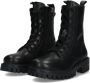 Vingino VIN825581-589 Meisjes Biker Boots Zwart Leer Veters - Thumbnail 6