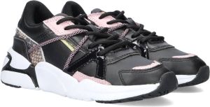 Vingino Odilia Lage sneakers Leren Sneaker Meisjes Zwart