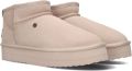 WARMBAT Vachtlaarzen Dames Durack Leer Beige - Roze