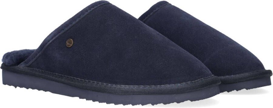 Warmbat Classic Unisex Suede Sloffen Donkerblauw