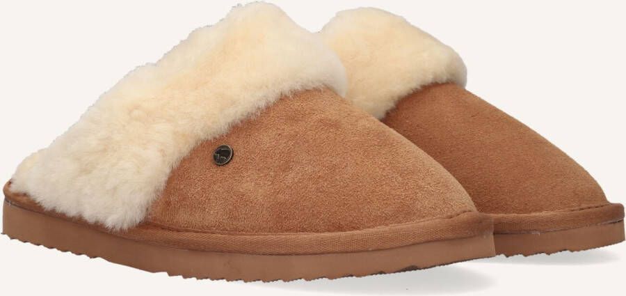 WARMBAT Pantoffels Dames Flurry Maat: 39 Materiaal: Suède Kleur: Cognac