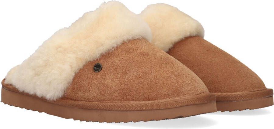 WARMBAT Pantoffels Dames Flurry Maat: 38 Materiaal: Suède Kleur: Cognac