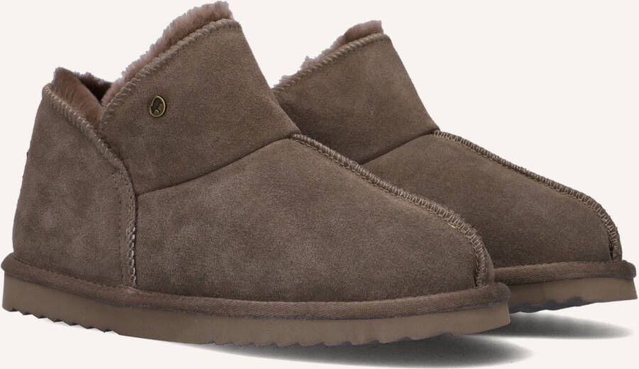 WARMBAT Pantoffels Dames Willow Maat: 40 Materiaal: Suède Kleur: Taupe